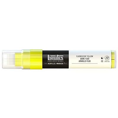 Liquitex Professional Paint Marker with 8-15 mm Wide Nib - Fluorescent Yellow
