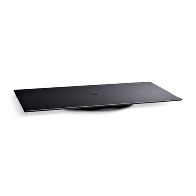 Meliconi Rotobase Elite M, suporte rotativo para monitor e TV, base giratória de 360°, carga 70 kg, vidro temperado, preto