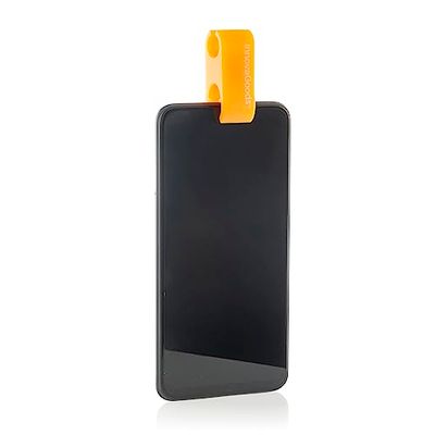 InnovaGoods - Clip Universale in Silicone per Selfie con Animali Domestici, Cattura Attenzione, Facile da Usare e Pulire, Compatibile con Cellulari e Tablet, Arancio, Silicone