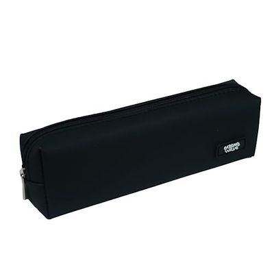 Small School Pencil Case | Ideal for School, Institute and University | Black | Measures 6 x 9.5 x 5.5 cm - Ocean's Wave, Black/White, 6 x 9,5 x 5,5 cm, School Pencil Case