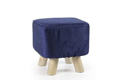 GICOS SRL POUF VELVET BLU QUADRO 28x27cm 790331