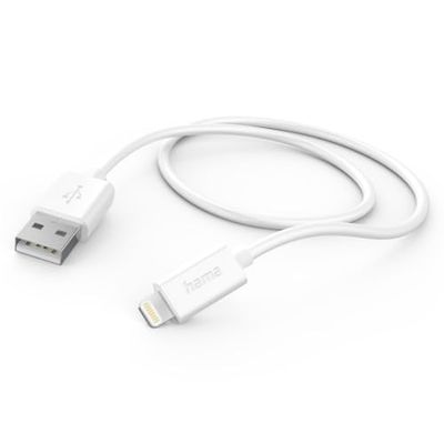 Hama – Cavo USB A/Lightning, 1 metro, bianco