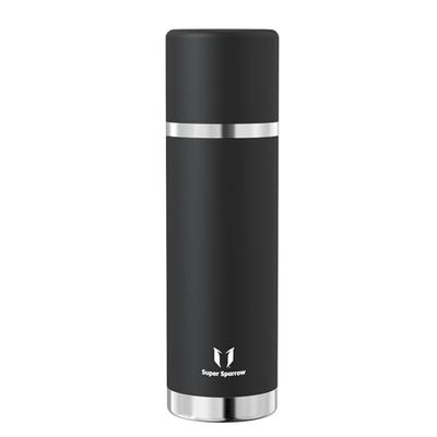 Super Sparrow Thermosfles - 1L - RVS Waterfles BPA-vrij - Lekvrije Thermoskan, lektovrije deksel dient ook als beker voor sport en outdoor