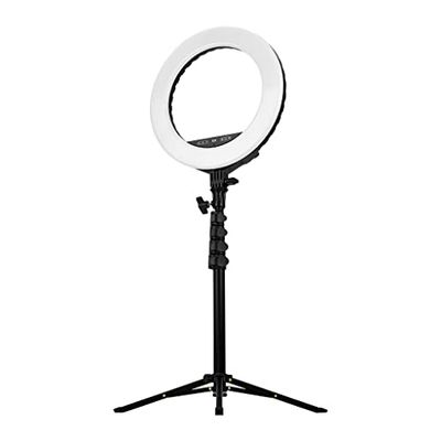 Streamplify Light 14 Lampada ad Anello 36cm/14 - Luce ad Anello Premium Professionale per Streaming e Videoconferenza - Luce Selfie con Cavalletto e Selfie Stick- 2250 Lumen- 10 Livelli di Luminosit