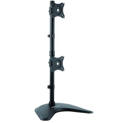 StarTech.com Soporte Vertical de Acero de Servicio Pesado para dos Monitores - Base Ajustable VESA para Pantallas de hasta 27 Pulgadas