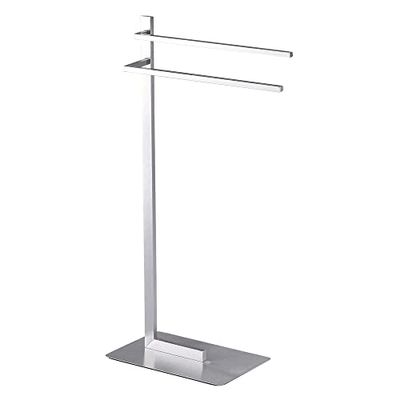 Oresteluchetta Colonne Porte-Brosse à Dents et Papier Toilette, Acier, H84 x L42 x P20