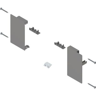 BLUM MERIVOBOX - Supporto anteriore per cassetto interno, altezza M, grigio orione-opaco