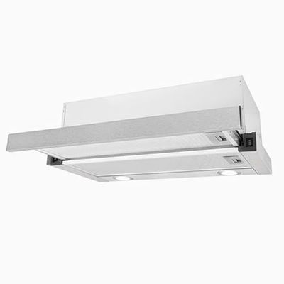 Exquisit® Campana Extractora Telescópica Integrable 60cm, 358 m³/h, Acero Inoxidable, Clase B, 2 Niveles de Potencia, Iluminación LED, Muy Silenciosa, Medidas (22,5 x 59,5 x 30,0 cm)