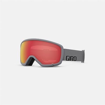 Giro Stomp Jeugd Sneeuwbril - Grijs Wordmark - Amber/Scarlet Lens - One Size