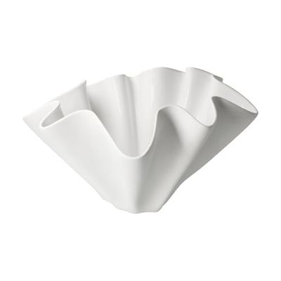 Goebel 14-005-74-1 - Vaso Valentina in porcellana e imperatore, dimensioni: 33 x 27,5 x 19,05 cm, colore: Bianco