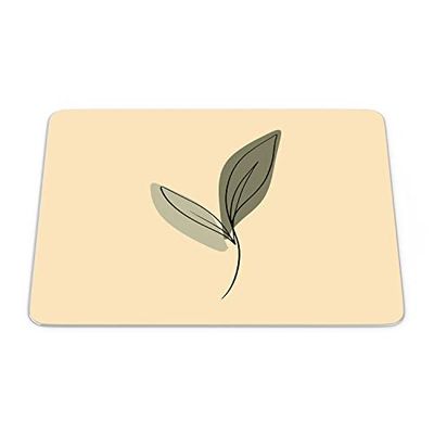 Bonamaison, Tappetino per mouse rettangolare con stampa digitale, fondo antiscivolo, 22 x 18 cm
