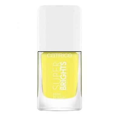 Catrice Super Brights Nail polsh, nagellack, nr 030 Feeling Sunshine, gul, glänsande, färgintensiv, utan aceton, vegansk, mikroplastpartiklar fri (10,5 ml)
