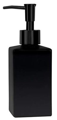 Spirella Distributeur de Savon Céramique Quadro Matt Noir Mat