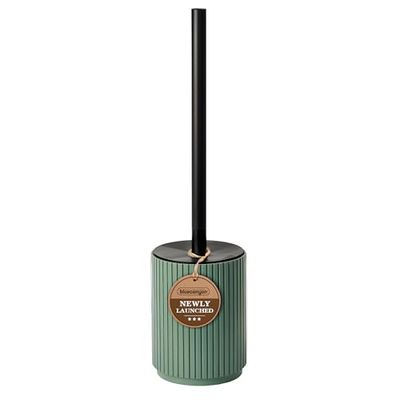 Newly Launched Blue Canyon Berkeley Toilet Brush & Holder, Brush for Bathroom & Office, Plastic Brush Head for Deep Cleaning, Pack of 1, Compact Size, Elegant Design, Odour Free Holder, Green