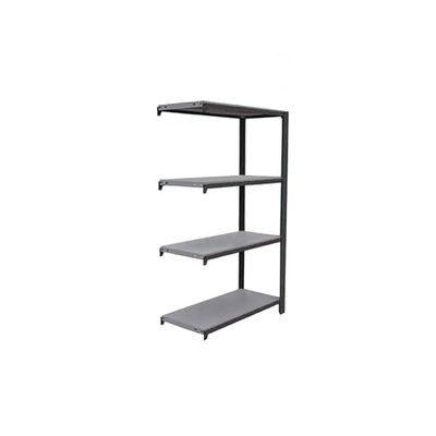 Simon Rack Officlick boekenkast, 1500 x 900 x 400 mm, 4 hoogtes, industriële stijl, metaal, antraciet/galve