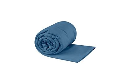 Sea to Summit Serviette de Poche Portable pour Camping, Salle de Sport et Voyage, Taille XL (76,2 x 152,4 cm), Bleu Clair de Lune
