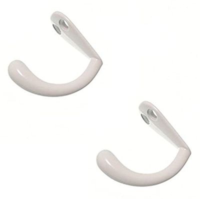 Merriway - Ganchos percheros (metal, 5 unidades), color blanco
