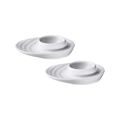 Kuchenprofi 0750828202 Lot de 2 coquetiers en porcelaine rigide Blanc 8,9 x 10,2 cm