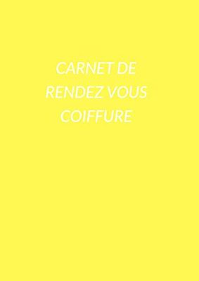 Carnet de rendez vous Coiffure