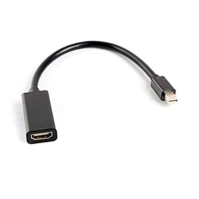 LANBERG Adaptador Mini DISPLAYPORT Cable 20CM Macho A HDMI Hembra AD-0005-BK hasta 1080P- COMPAT. Apple Thunderbolt