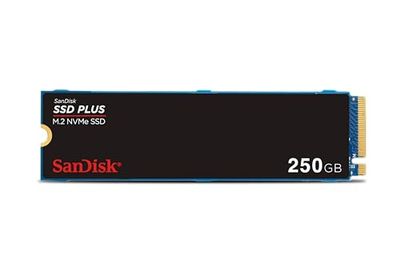 SanDisk SSD PLUS M.2 NVMe SSD 250 GB (M.2 2280, PCIe Gen 3.0, Eenvoudige Installatie, Western Digital Dashboard, 3 Jaar Garantie)