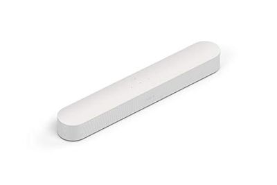 Sonos Beam - Barre de Son TV - Compacte et Intelligente - Assistant Google et Amazon Alexa Intégrés - Air Play 2 - Home Cinéma - Multiroom WiFi - Musique en Streaming dans toutes les pièces - Blanc