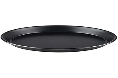 APS Pizzaschotel rond Ø 36/34,3 x 2,5 cm - pizzaschaal gemaakt van blauwe plaat, niet gecoat, lange levensduur, voor professioneel pizza bakken