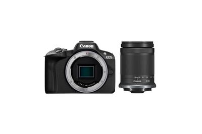 Canon EOS R50 APS-C Mirrorless + RF-S 18-150 f/3,5-6,3 (24,2 Mp,- Fino a 15fps, DIGIC X, Video 4K UHD Fino 30p, Dual Pixel CMOS Auto Focus II, Display Touch Orientabile 7,5 cm, Wi-Fi, BT, 328 gr)