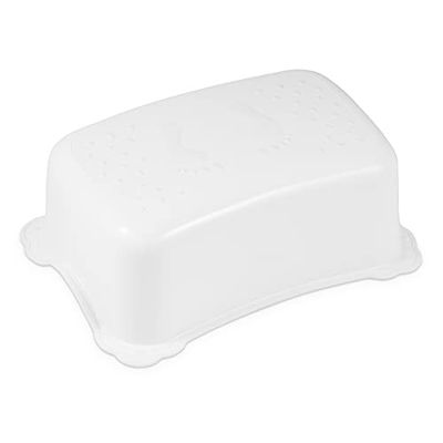 Hylat Baby Taburete para niños - Estable, no resbala, Ligero - para un niño de Aprox. 3 años hasta 40 kg Blanco Amigo