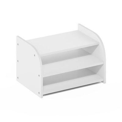 Furinno Classic 3-Tier Desk Top Organizer, Wit