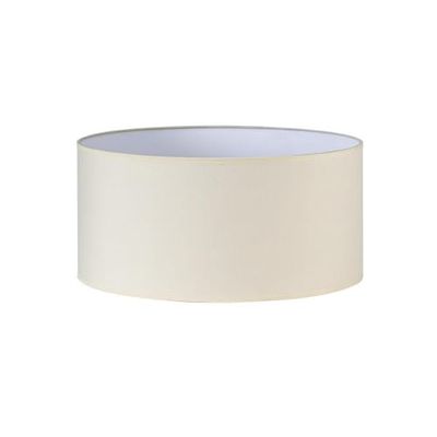 PRENDELUZ Paralume cilindrico in tessuto popeline E27, 45x45x22 cm, colore beige, ideale per lampade da tavolo e da terra.