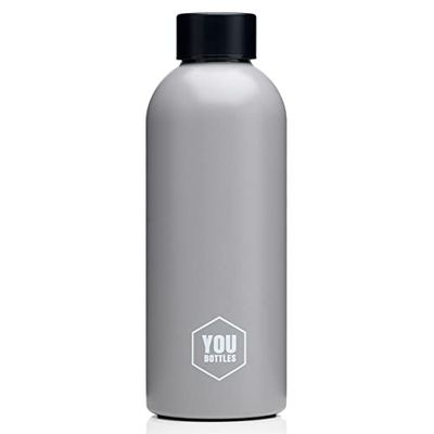 YouBottles Dubbele versie: thermoflessen 300 ml en 500 ml (12 uur voor warme dranken en 24 uur voor koude dranken) van roestvrij staal