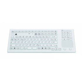 Gett Indupr Touch USB (de) Silicone Keyboard IP68 Waterproof Cleaning Function Cover Touchpad White 107 Taste