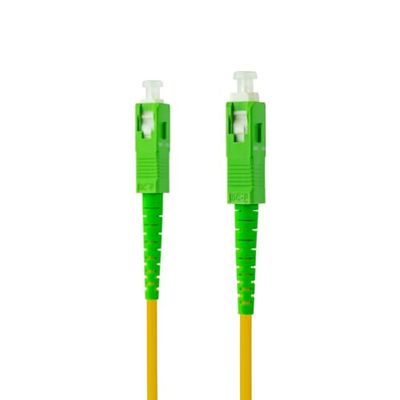 SC/APC-SC/APC Singlemode glasvezelkabel LSZH afdekking (LSZH Low Smoke Low Halogen) Kleur Geel 60 Meter Ideaal voor telecommunicatiesystemen en hoge netwerken