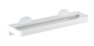Wenko Static-Loc® toallero Osimo Blanco - Fijar sin taladrar, Polipropileno, 40 x 8 x 9.5 cm, Blanco