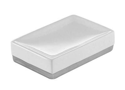 Gedy Lucy Soap Dish Ceramic White 8.2X12X3