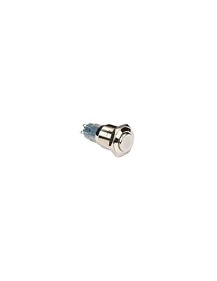 Velleman R1711 DPDT 2 NO 2 NC haute ronde en métal Push Button Switch, Multicolore