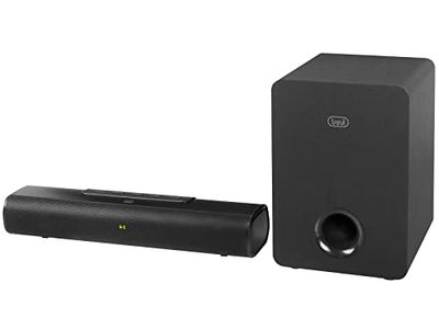Trevi SB 8380 SW Soundbar 2.1 90W con Subwoofer Wireless, Bluetooth, USB, AUX-IN, HDMI ARC, Digitale Ottico