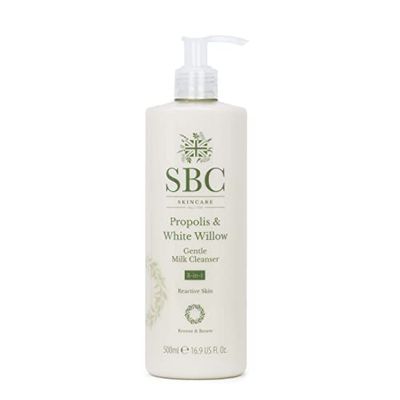 SBC Skincare Propolis & White Willow Gentle Milk Cleanser, Ideal for Sensitive, Reactive or Blemish-Prone Skin Types (500ml)