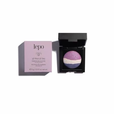 LEPO | 3D Wet&Dry, Ombretto Trio, N. 01 Tramonti Toscani, con Olio di Jojoba, Sfumature Incantevoli per Uno Sguardo 3D