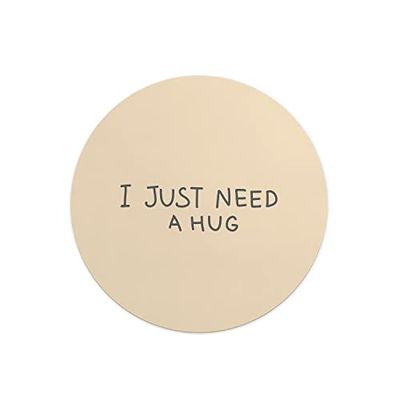 Questo Casa, Ronde digitaal bedrukte muismat, antislip onderkant, voor kantoor en thuis, diameter: 22 cm