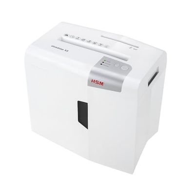 HSM Papierversnipperaar X5 Particle cutting 58 dB 22 cm Zilver, Wit