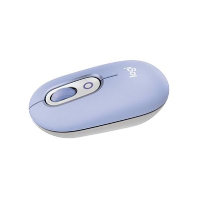 Logitech POP Mouse, mouse wireless Bluetooth compatto e portatile con pulsanti programmabili e clic discreti, Easy-Switch tra un massimo di 3 dispositivi, laptop, tablet, PC – Viola