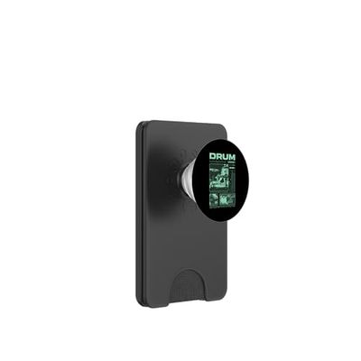 Rock Drummer Lover of Drums Streetwear PopSockets PopWallet para MagSafe
