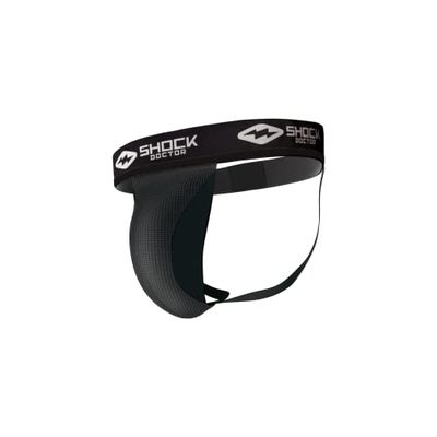 Shock Doctor unisex volwassen 219 Athletic Jockstrap Core Supporter met Cup Pocket, Zwart, Medium US