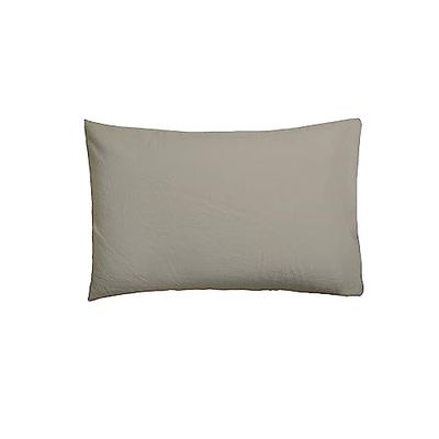 ETHERE MAISON Funda de Almohada Beig Camel 45x155 cm. Algodón 200 Hilos.