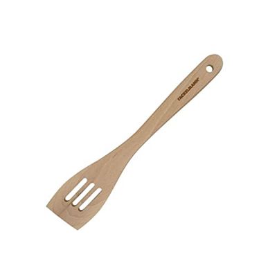 Fackelmann 31042 - Espátula de cocina calada, espátula de madera, 30 x 6 cm