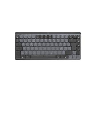 Logitech MX Mechanical Mini Tastiera Retroilluminata Wireless, Switch a Clic, Tasti Retroilluminati, Layout Scandinavo QWERTY - Grigio