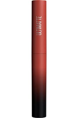 Maybelline New York - Rossetto opaco, colore intenso e confortevole, colore sensational Ultimatte, colore n. 899 More Rust (rosso marrone), 1 x 2 g