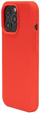 JT Berlin Custodia sottile in silicone Liquid, compatibile con Apple iPhone 13 Pro, compatibile con la ricarica wireless, morbida fodera interna in microfibra, modello Steglitz, rosso